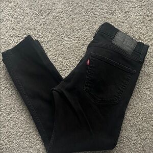 Levi's Mens Dark Black Skinny Jeans